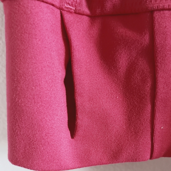 Adidas Climalite Athletic Long Sleeve Chest Zip Up Pink Silver Woman Small - Picture 9 of 11